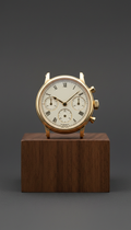 Leather strap watch with sapphire crystal