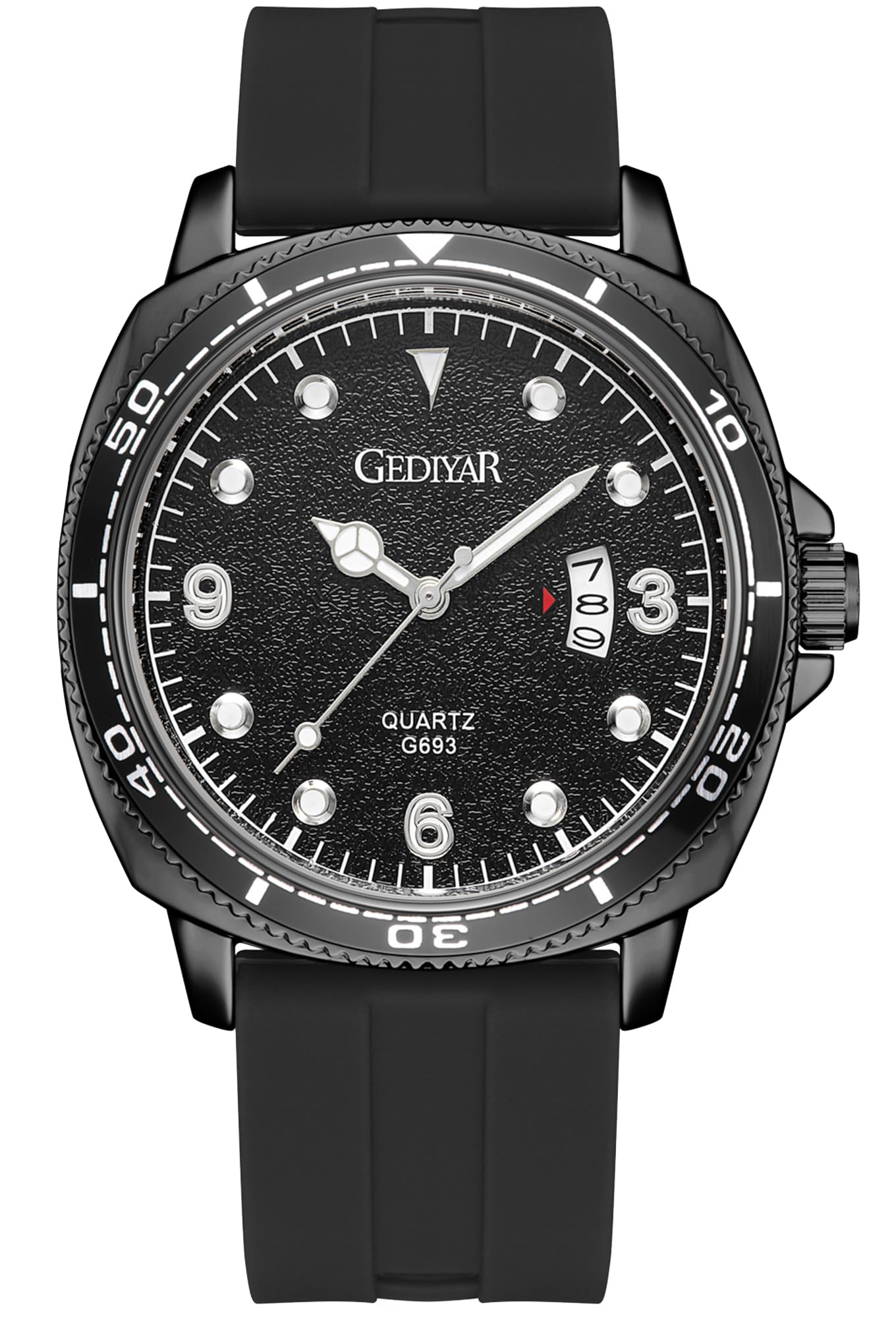 AIYISHI Reloj de Pulsera de Lujo para Hombres Impermeable con Calendario de Fecha Reloj de Vestir Clásico de Cuarzo Analógico para Hombres relojes para Hombres Trabajo (G693black)